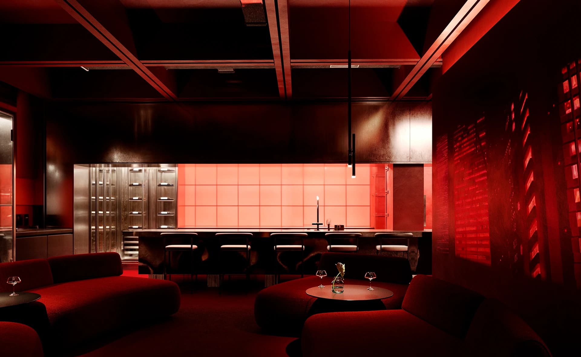 Rendering eines Cafes